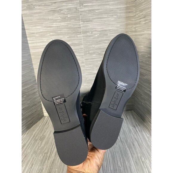 Style & Co Womens Kelimae Slouch Boots Black Mid Calf Low Heel Block Zip 8.5 New - Picture 11 of 11